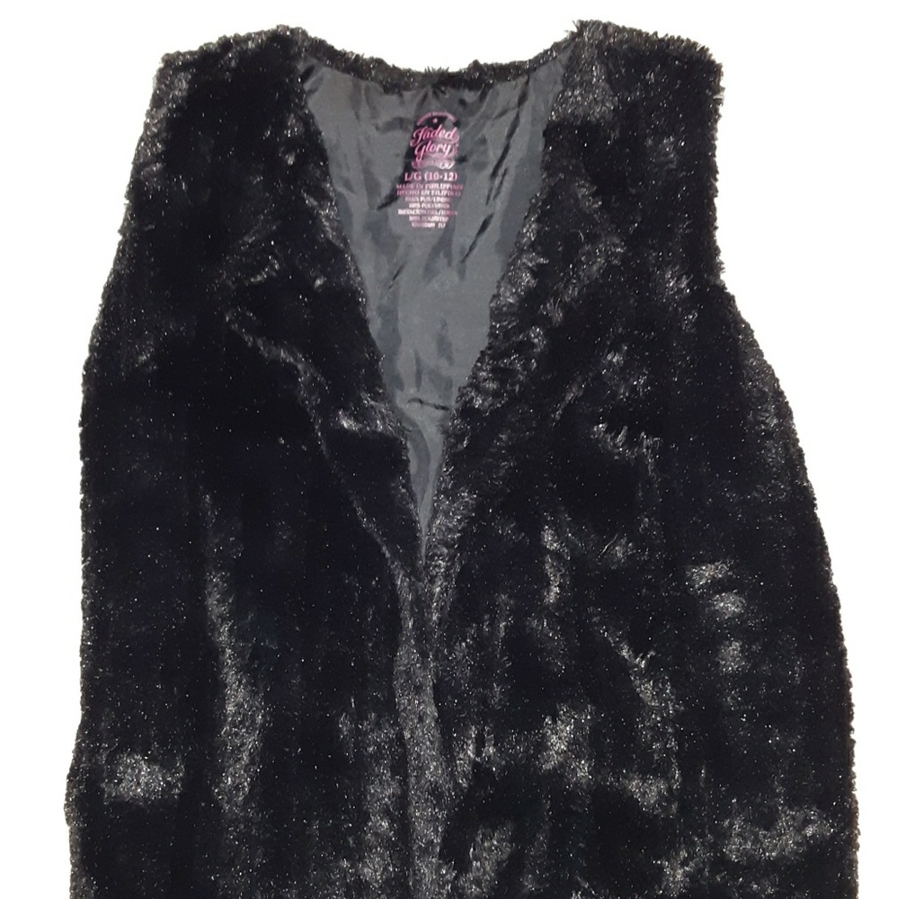 Girls Faux Fir Vest